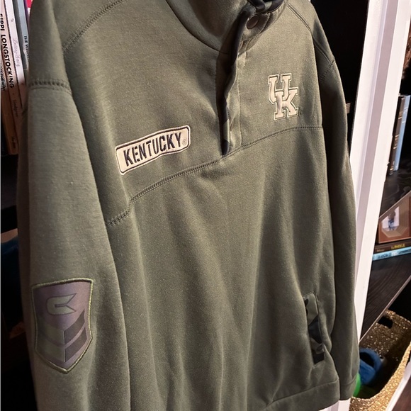 Kentucky Wildcats military snap sweater men’s Large Colosseum - Picture 2 of 5